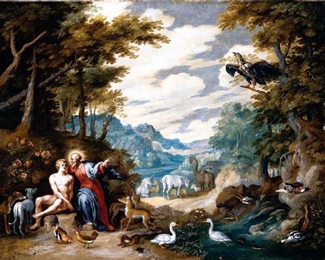 Jan Brueghel The Younger The Creation Of Adam In The Garden Of Eden