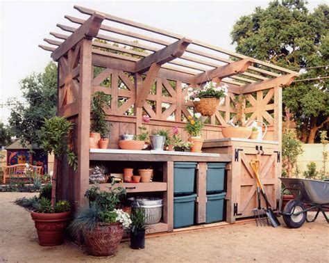 58 Awesome Potting Benches For Every Gardener Shelterness