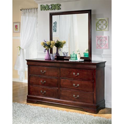 Ashley Signature Design Alisdair 1273213 Traditional Dresser With 6 Drawers Dunk And Bright