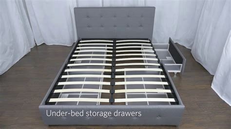 Dhp Rose Upholstered Bed With Storage Youtube