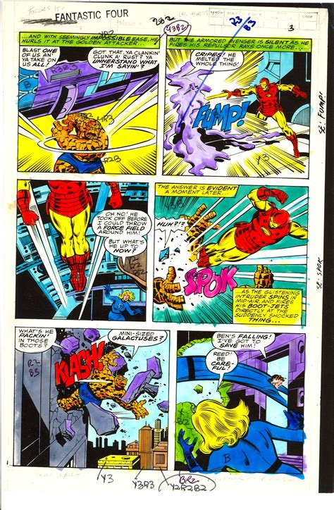 Lot Detail Original Iron Man Hand Colored Comic Art