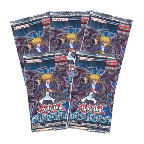 Yu Gi Oh Cards Legendary Duelists Booster Packs 5 Pack Lot
