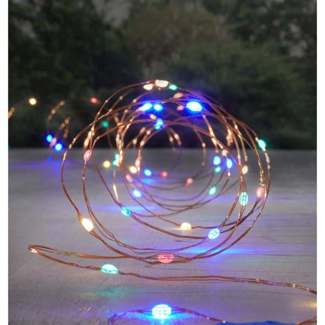 Hampton Bay Outdoorindoor 33 Ft 3 Aa Battery Operated Copper Wire Led
