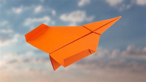 Papierflieger Düsenjet falten - einfach-basteln.com