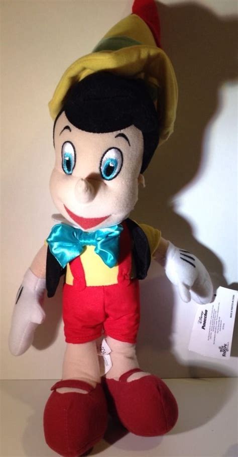 Disney Pinocchio Plush Doll Puppet Wood Real Boy Liar Geppetto 17 Big