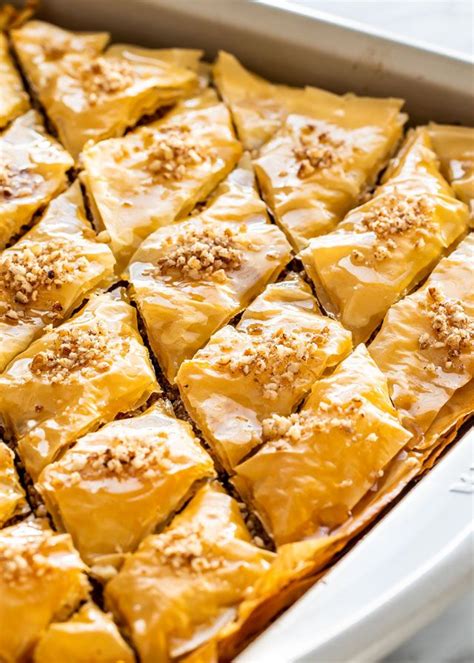 A Classic Baklava Recipe Made With Phyllo Pastry Ground Pecans And