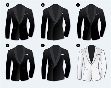 Tuxedo Jacket Styles Different Tuxedo Jackets For Black Tie Attire