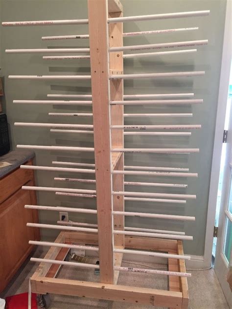 If i'm in a pinch for space and i have to paint cabinet doors on site, i use the. Drying rack | Diy cabinet doors, Diy clothes rack, Drying rack