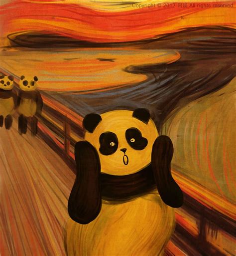 21 Famous Paintings That Look Better With Pandas Panda Art Panda