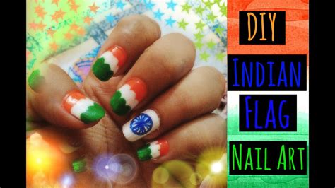 Independence Day Indian Flag Nailart Tutorial Diy No Nailart Tool