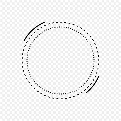 Gambar Lingkaran Putus Putus Hitam Hitam Burik Lingkaran Png