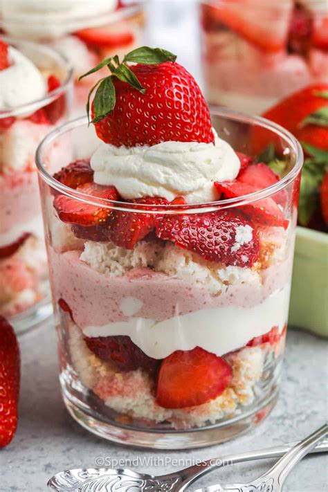 strawberry shortcake dessert cups recipe