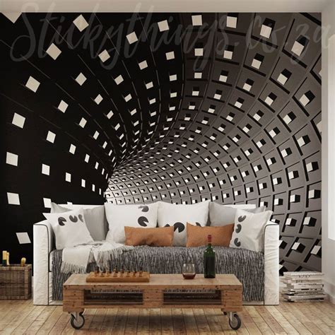 Xl Infinity 3d Illusion Wall Mural Infinity Tunnel 3d Effect Mural