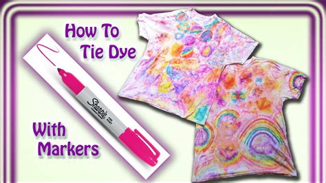 Diy Tie Dye T Shirt With Sharpie Markers Youtube