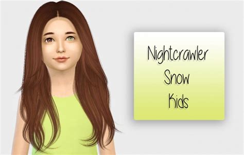 Nightcrawler Snow Hair Kids Version At Simiracle Sims 4