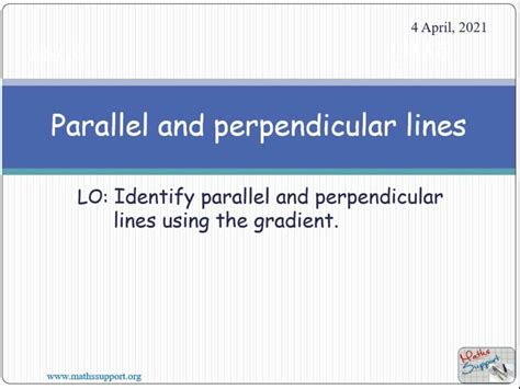 Maths Igcse The Gradient Of Parallel And Perpendicular Lines