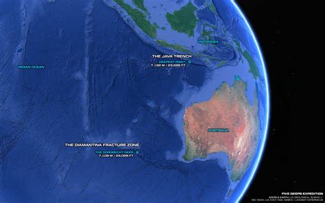 Indian Ocean Sonar Images Five Deeps Expedition
