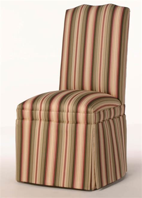 According to an article on a site called modern dining chairs Double Camel Back Parsons Chair w/ Seat Border - Customize ...