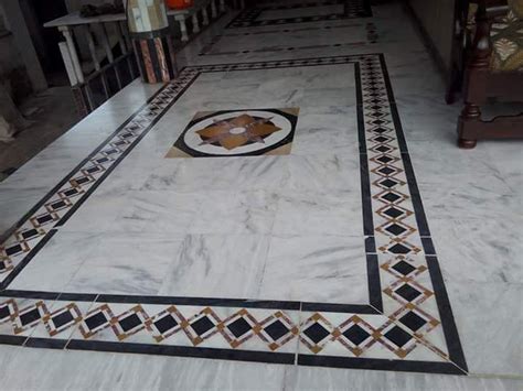 Ziarat White 2nd Quality Marble Flooring Design Floor Tile Design