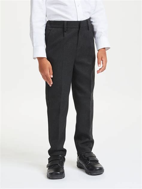 John Lewis And Partners Boys Adjustable Waist Regular Fit School Trousers