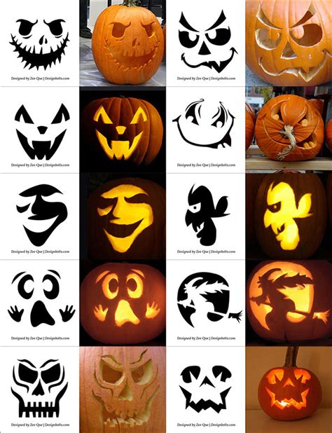 290 Free Printable Halloween Pumpkin Carving Stencils