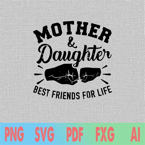 Mom Daughter Svg Mother And Daughter Best Friends Svg Life Etsy
