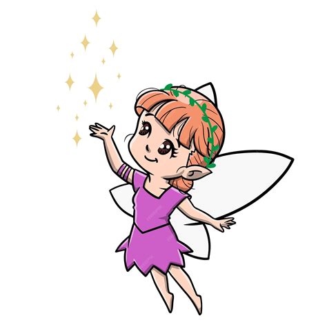 Premium Vector Cute Fairy Cartoon