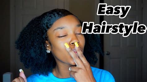 The Easiest Hairstyle For Naturally Curly Hair Youtube