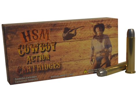 Hsm Cowboy Action 45 70 Government Ammo 405 Grain Flat Nose Box Of 20