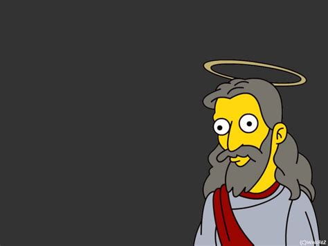 Fonds Décran Dessins Animés Fonds Décran Les Simpsons Jesus Par