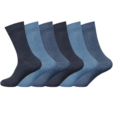 Mens Non Elastic Diabetic Socks Comfort Soft Top 6 And 12 Pairs Sock Size