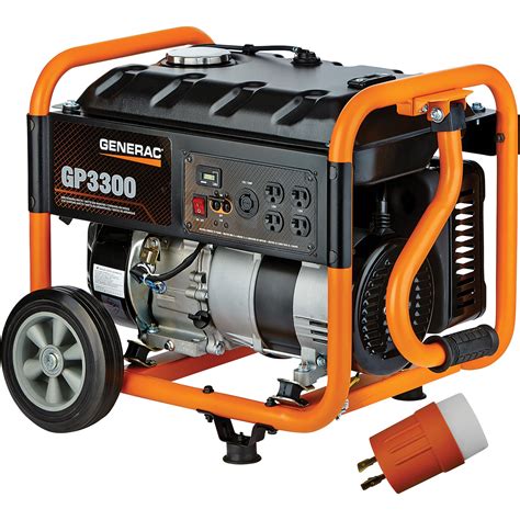 Generac Gp3300 Portable Generator — 3750 Surge Watts 3300 Rated