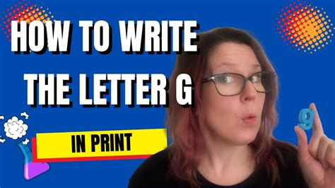 How To Write The Letter ‘g In Print Handwriting Made Simple