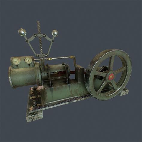 Steam Engine 3d Model Animated Cgtrader