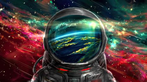 Astronaut Colourful Background 4k Hd Wallpapers Custom Size Generator