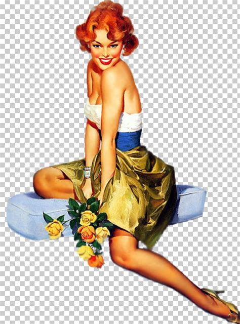Pin Up Girl Painting Retro Style Drawing Png Clipart Alberto Vargas Al Buell Art Artist