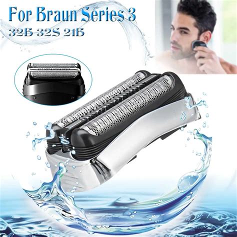 Shaver Replacement Blade Foil Head For Braun 32b 32s 21b 310s 30000s 350cc 370cc Series 3
