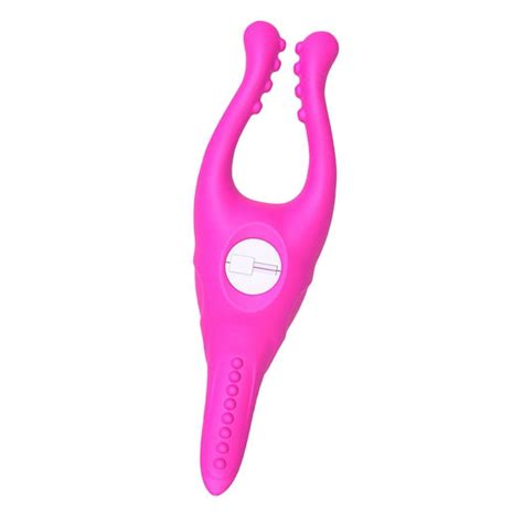 Women Electric Nipple Clamps Clips Vibrator G Spot Massager Adult Sex