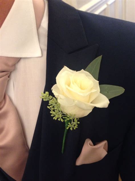 Perfect Avalanche Buttonhole Bespoke Wedding Rose Corsage Wedding