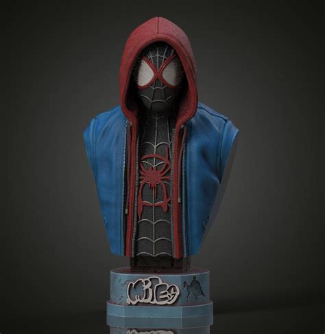 Miles Morales Spiderman By Fotis Mint Download Free Stl Model
