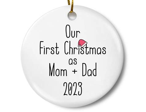 Our First Christmas As Mom And Dad Ornament New Parents Etsy