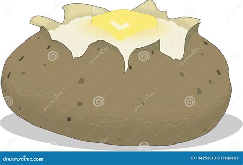 Clipart Of Baked Potatoes
