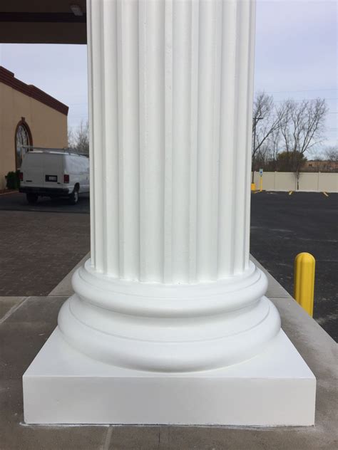 Our Frp Column Covers Crisp Sharp Details Fluted On Attic Base 18 Diameter Architectural