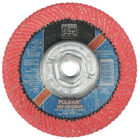 Pferd Radial Flap Disc Ceramic 5 In Disc Diameter 60 Abrasive Grit