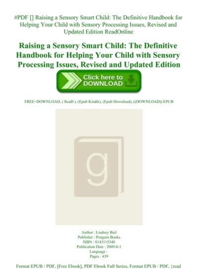 Pdf Download Raising A Sensory Smart Child The Definitive Handbook