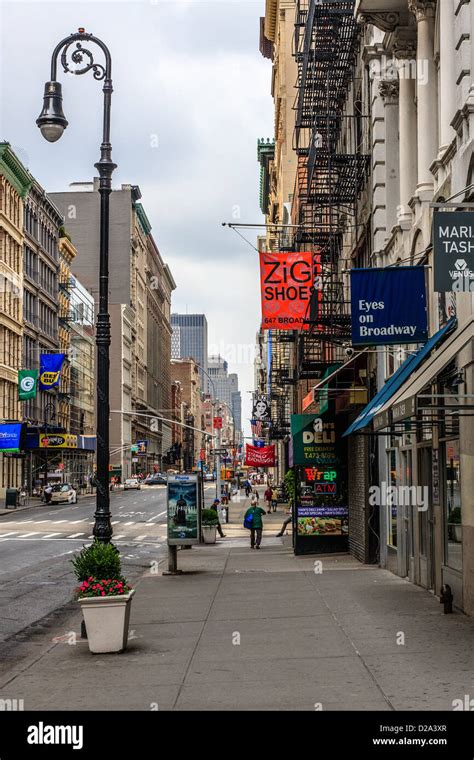 View Of Broadway Street In Soho New York Usa Stock Photo 53083039