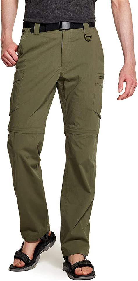 Cqr Mens Convertible Cargo Pants Water Resistant Hiking