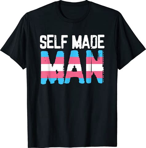 selfmade man transgender ftm pride lgbt proud trans people t shirt clothing