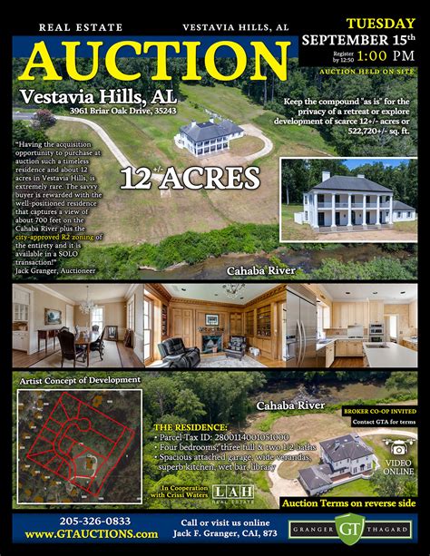 Looking for a bank in vestavia hills, al? Real Estate Auction - Vestavia Hills, AL