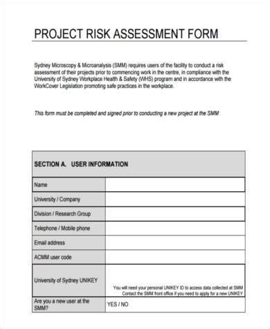Free Risk Assessment Form Samples In Pdf Excel Ms Word 7452 Hot Sex